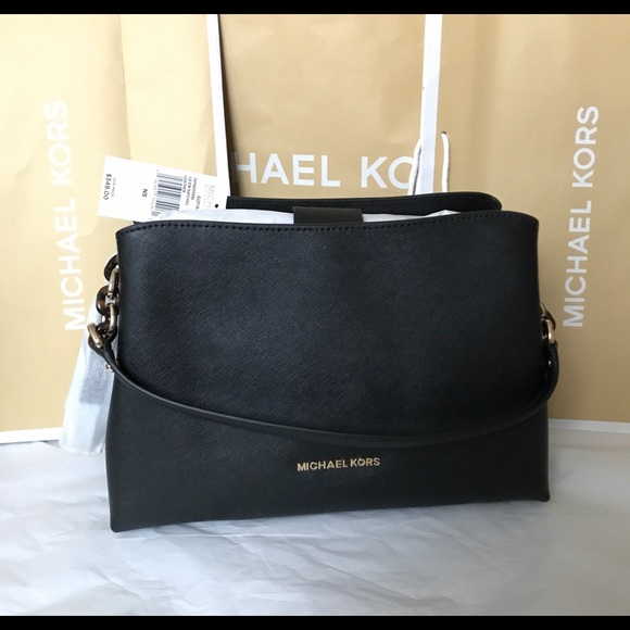 sofia large saffiano leather satchel